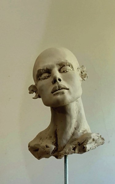 Skulptur mit dem Titel "Silence" von Eva Czaplicki, Original-Kunstwerk, Ton
