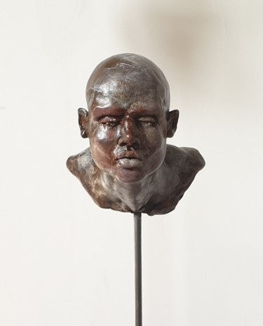 Skulptur mit dem Titel "Zéphyr -" von Eva Czaplicki, Original-Kunstwerk, Ton