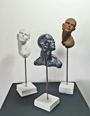Rzeźba zatytułowany „Printemps - vendu e…” autorstwa Eva Czaplicki, Oryginalna praca, Gips