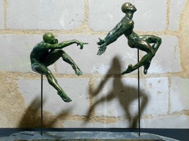 Skulptur mit dem Titel "La Nebuleuse du Cyg…" von Eva Czaplicki, Original-Kunstwerk, Ton