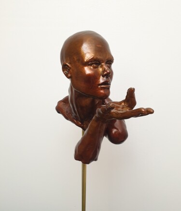 Escultura titulada "la caresse du print…" por Eva Czaplicki, Obra de arte original, Fundición