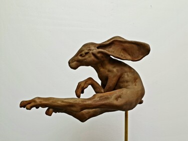 Sculptuur getiteld "La fuite du temps" door Eva Czaplicki, Origineel Kunstwerk, Klei