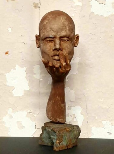 Escultura intitulada "Le souffle de Zéphyr" por Eva Czaplicki, Obras de arte originais, Moldagem