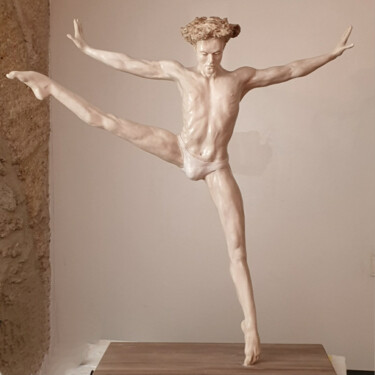 Sculptuur getiteld "L'oiseau de feu" door Eva Czaplicki, Origineel Kunstwerk, Gietwerk