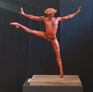 Sculpture intitulée "L'oiseau de feu 1/8" par Eva Czaplicki, Œuvre d'art originale, Coulage