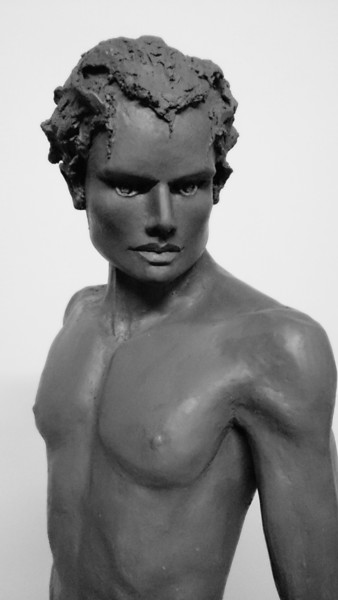 Sculpture titled "L'Esthète" by Eva Czaplicki, Original Artwork, Clay