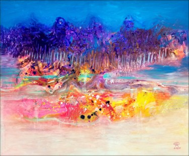 WILDES LAND Malerei mit dem Titel "WILDES LAND" von Eva Dahn Rubin, Original-Kunstwerk, Acryl Auf Gestell montiert
