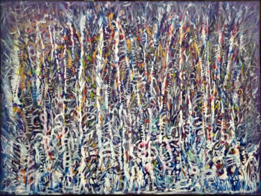 제목이 "SEELENGEFLECHT"인 미술작품 Eva Dahn Rubin로, 원작, 아크릴 나무 들것 프레임에 장착됨