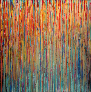 Pintura titulada "MOVING SILENCE / Di…" por Eva Dahn Rubin, Obra de arte original, Acrílico Montado en Bastidor de camilla d…