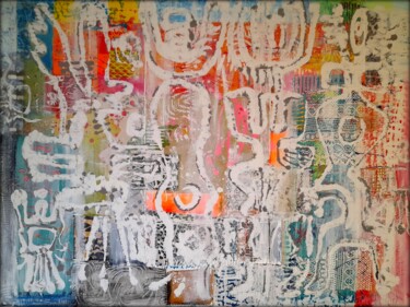 Pintura titulada "PATTERN FREE III" por Eva Dahn Rubin, Obra de arte original, Acrílico Montado en Bastidor de camilla de ma…