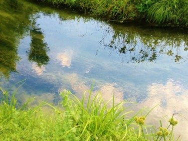 Fotografie getiteld "Au coeur du reflet.…" door Eva Fauvel, Origineel Kunstwerk