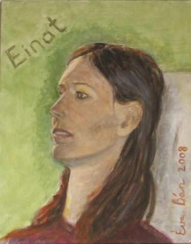 Painting titled "Einat" by Eva Ban Gophen, Original Artwork, Oil