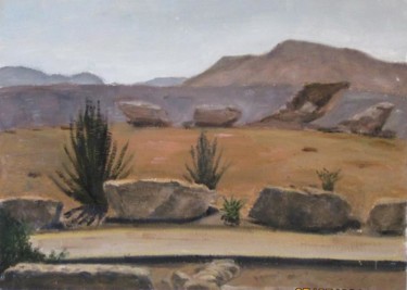 Peinture intitulée "The view in Sade  B…" par Eva Ban Gophen, Œuvre d'art originale, Huile