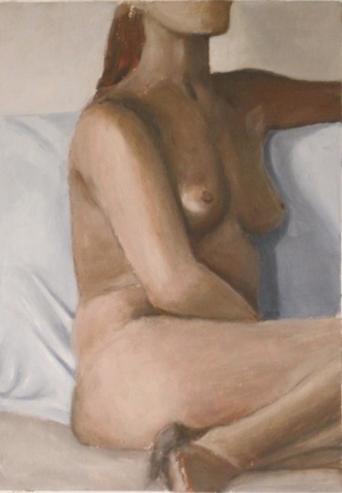 Pintura titulada "Nude1" por Eva Ban Gophen, Obra de arte original, Oleo
