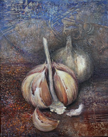 Pintura titulada "ANGELIUKAI" por Evaldas Semetulskis, Obra de arte original, Oleo