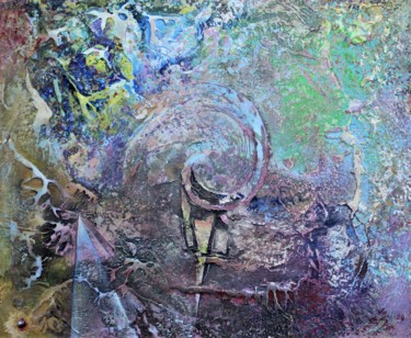 Painting titled "SKAITYMAS" by Evaldas Semetulskis, Original Artwork, Acrylic