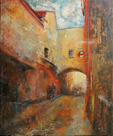 Painting titled "Vilnius" by Evaldas Semetulskis, Original Artwork