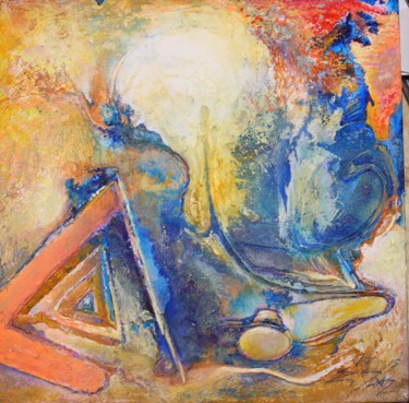 Pintura titulada "MINTYS TRIKAMPYJE" por Evaldas Semetulskis, Obra de arte original, Acrílico