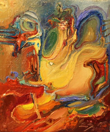 Peinture intitulée "DIDELĖ TEPLIONĖ" par Evaldas Semetulskis, Œuvre d'art originale, Huile