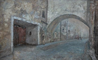 Malerei mit dem Titel "VILNIUS-2" von Evaldas Semetulskis, Original-Kunstwerk, Acryl