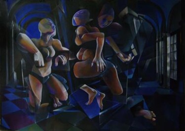 Картина под названием "body and ground" - Evaldo Amatizi, Подлинное произведение искусства, Акрил