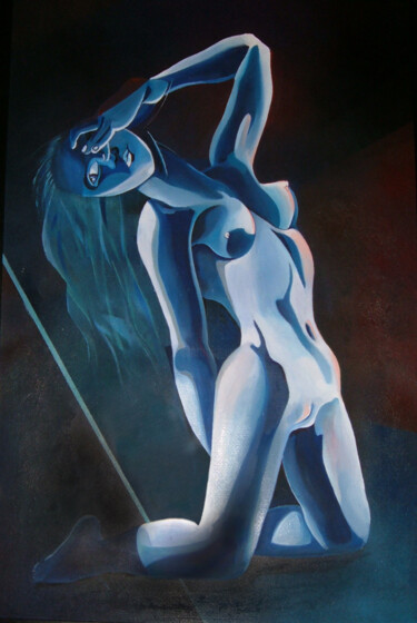 Painting titled "quadro-blu-3.jpg" by Evaldo Amatizi, Original Artwork