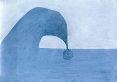 Malerei mit dem Titel "wave" von Evangelos Papapostolou, Original-Kunstwerk, Acryl
