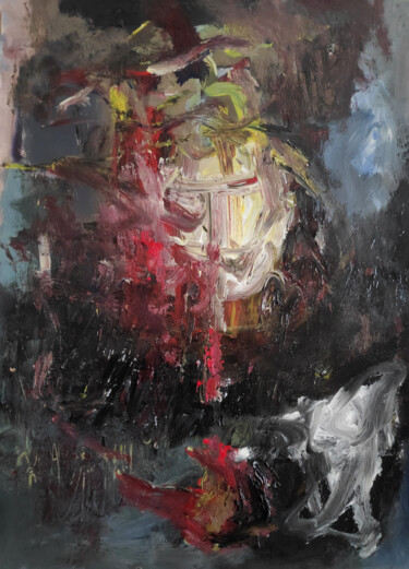 Peinture intitulée "someone in my head" par Evangelos Papapostolou, Œuvre d'art originale, Acrylique