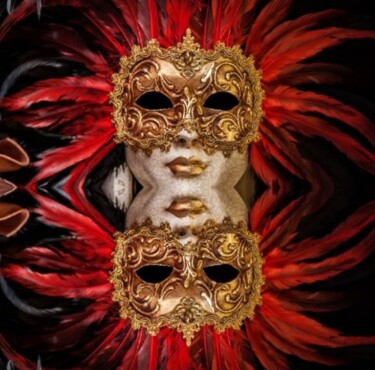 Digital Arts titled "Mask" by Evanthia Ralliou, Original Artwork, Digital Photography