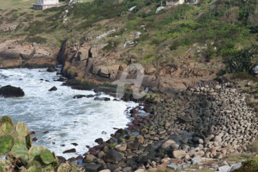 Fotografia zatytułowany „Sea stones on the a…” autorstwa E. Vargas, Oryginalna praca, Fotografia cyfrowa