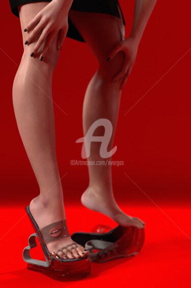 Arts numériques intitulée "Long legs" par E. Vargas, Œuvre d'art originale, Modélisation 3D