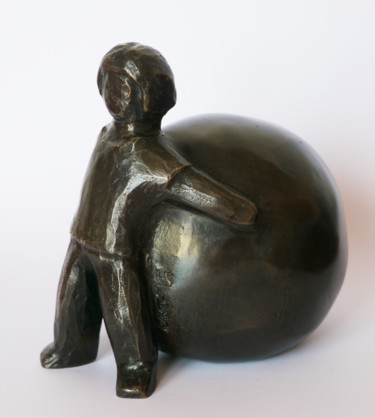 Skulptur mit dem Titel "MON MONDE 2/8" von Eva Rouwens, Original-Kunstwerk, Bronze