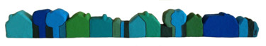 「7 maisons」というタイトルの彫刻 Eva Rouwensによって, オリジナルのアートワーク, 樹脂