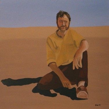 Painting titled "Le nomade" by Eva Rouwens, Original Artwork, Acrylic