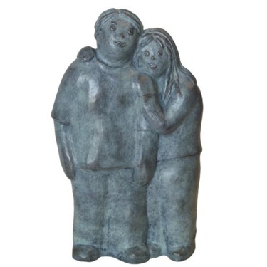 Sculpture intitulée "Complices - bronze…" par Eva Rouwens, Œuvre d'art originale, Métaux