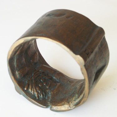 Sculpture intitulée "anneau-bronze P.U.…" par Eva Rouwens, Œuvre d'art originale