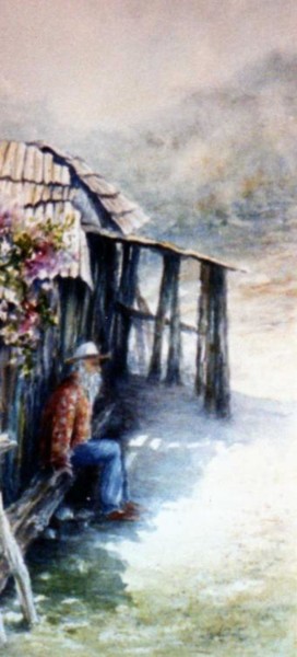 Painting titled "Recuerdos" by Eva Salazar Castro, Original Artwork, Oil