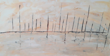 Картина под названием "horizon" - Caroline Valnet, Подлинное произведение искусства, Акрил