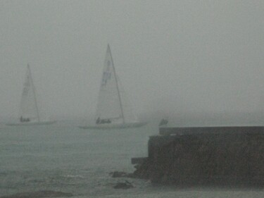 Fotografia zatytułowany „marine fog 1” autorstwa Gilbert Le Vast, Oryginalna praca, Fotografia cyfrowa