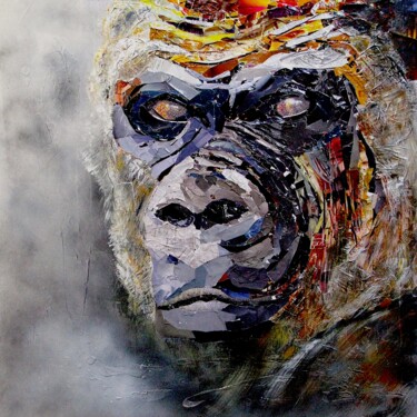 Цифровое искусство под названием "gorille" - Gilbert Le Vast, Подлинное произведение искусства, Цифровая фотография
