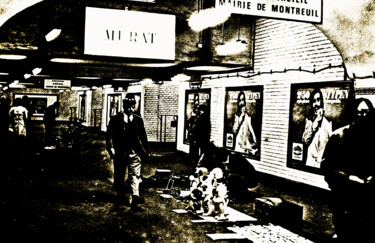 Fotografia intitulada "métro Parisien 4" por Gilbert Le Vast, Obras de arte originais, Fotografia de filme