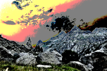 Photography titled "Gordolasque 3" by Gilbert Le Vast, Original Artwork, Manipulated Photography