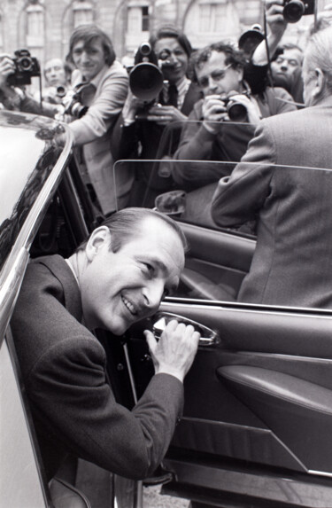 Photography titled "1 Jacques CHIRAC pr…" by Gilbert Le Vast, Original Artwork, Analog photography