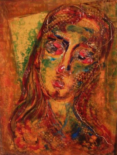 Painting titled "Sadness" by Eve B'Ay, Original Artwork