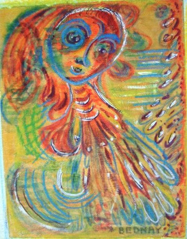 Painting titled "Little Fairy" by Eve B'Ay, Original Artwork