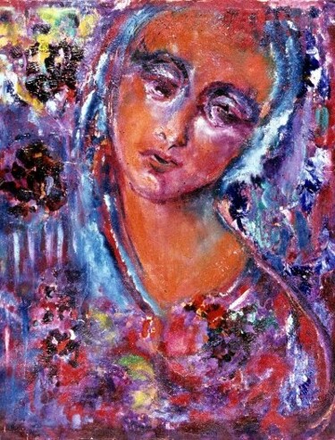 Painting titled "Painter" by Eve B'Ay, Original Artwork, Oil