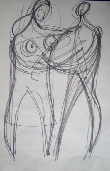 Drawing titled "Human touch 2." by Eve B'Ay, Original Artwork