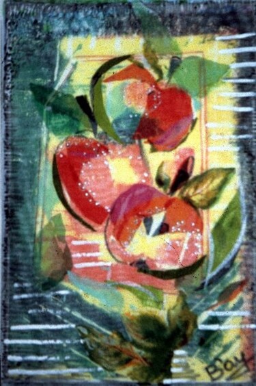 Painting titled "Fruits on the table" by Eve B'Ay, Original Artwork