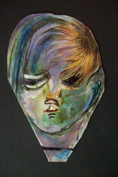 Painting titled "Young man" by Eve B'Ay, Original Artwork