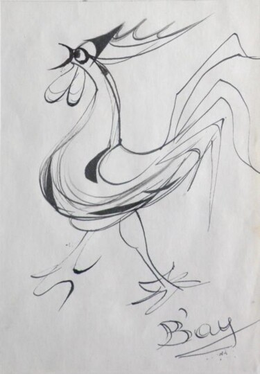 Drawing titled "Cockcrowl" by Eve B'Ay, Original Artwork